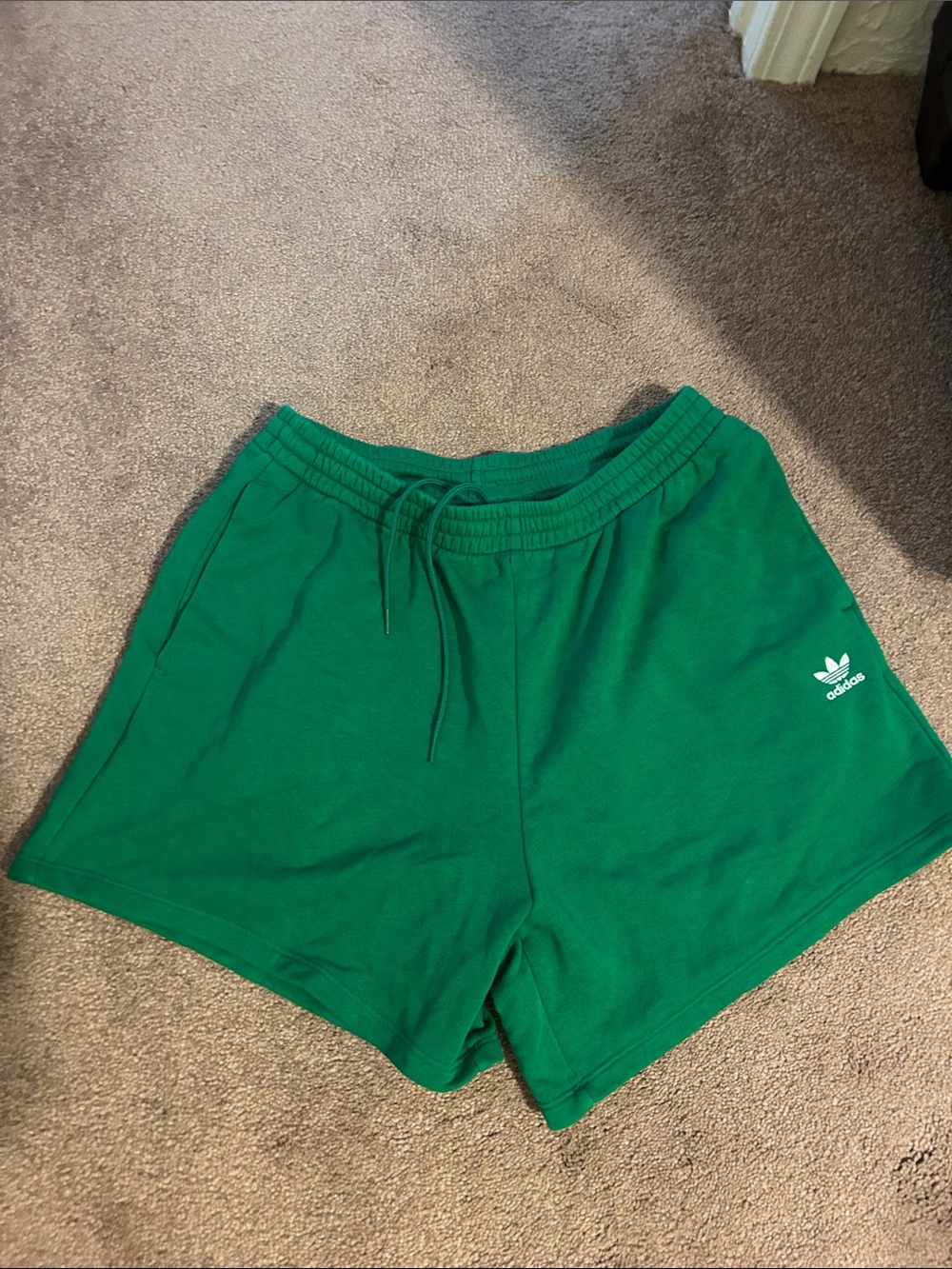 adidas Green Trefoil Lounge Shorts